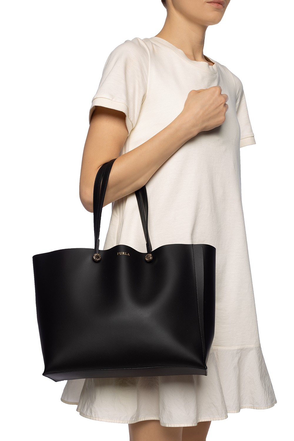 Black ‘Eden’ shoulder bag Furla Vitkac GB